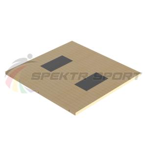 Купить Помост тяжелоатлетический 3х3х0,1м, рез. амортизаторы 1х0,5х0,04м в Нижняятуре 