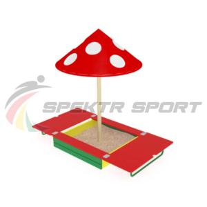 Купить Песочница с крышкой и грибком ИО 512 в Нижняятуре 