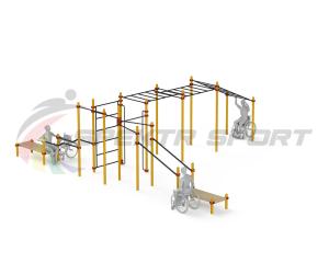 Купить Спортивный комплекс для инвалидов-колясочников WRK-D23_76mm в Нижняятуре 