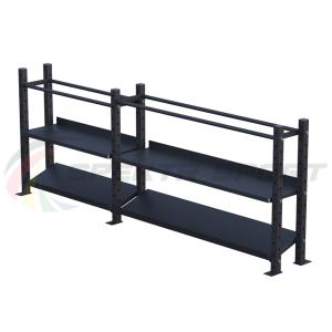 Купить Модульный стеллаж для гантелей, гирь и медболов 3180х430х1200 (2 секции) в Нижняятуре 