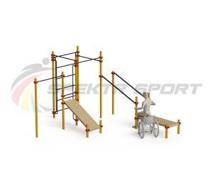 Купить Спортивный комплекс для инвалидов-колясочников WRK-D20_76mm в Нижняятуре 