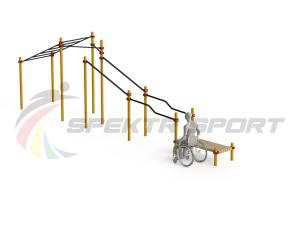 Купить Спортивный комплекс для инвалидов-колясочников WRK-D22_76mm в Нижняятуре 